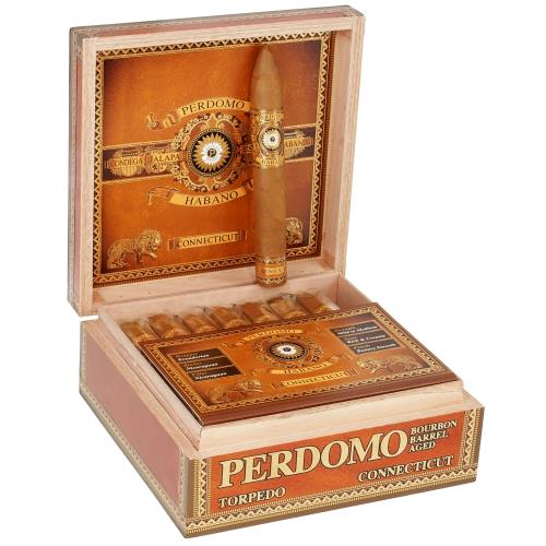 Perdomo Habano Bourbon Barrel-Aged Connecticut Torpedo - Image 2