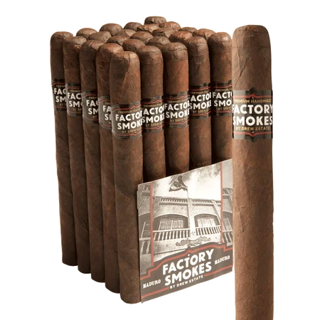Factory Smokes Churchill Maduro By Drew Estate