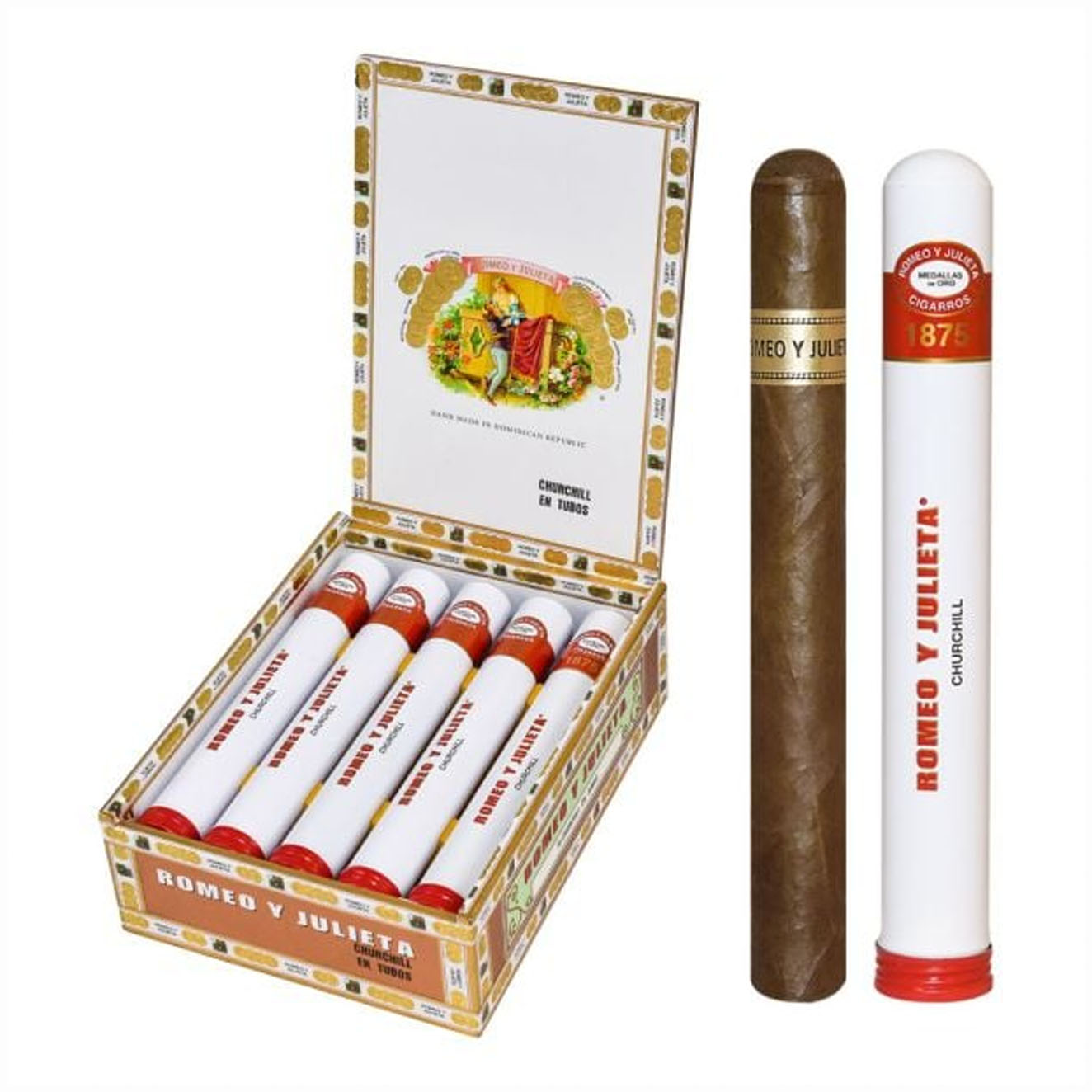 Romeo Y Julieta 1875 Churchill En Tubo